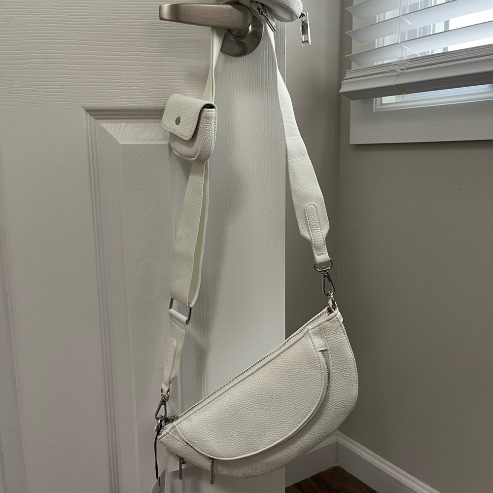 Stylish White Crossbody Bag